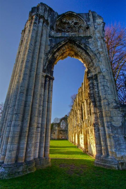 Alla scoperta di York_03.jpg - Affascinanti sono le rovine della abbazia di S. Mary...